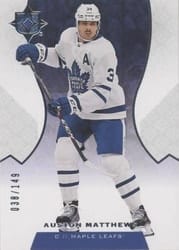 2019-20 Upper Deck Ultimate Collection Base Set Auston Matthews #25 card