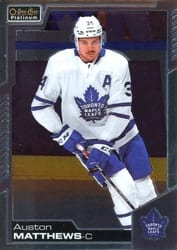 2020-21 O-Pee-Chee Platinum Base Set Auston Matthews #5 card
