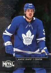 2020-21 SkyBox Metal Universe Base Set Auston Matthews #34 card