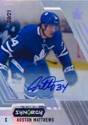 2020-21 Upper Deck Synergy Base Set Auston Matthews #39 card