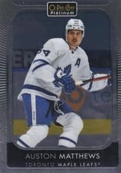 2021-22 O-Pee-Chee Platinum Base Set Auston Matthews #7 card