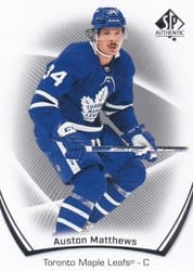 2021-22 SP Authentic Base Set Auston Matthews #88 card