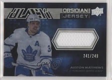 2021-22 SPx UD Black Obsidian Jersey Auston Matthews #OJ-AM card