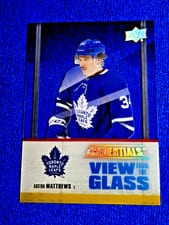 2021-22 Upper Deck Credentials View from the Glass Auston Matthews #VG-4 card