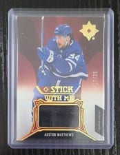 2021-22 Upper Deck Ultimate Collection Stick With Me Auston Matthews #SWM-MA card