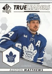 2022-23 SP Authentic True Leaders Auston Matthews #TL-5 card