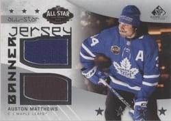 2022-23 SP Game Used 2022 NHL All-Star Game Jersey-Banner Relics Auston Matthews #ASJB-AM card