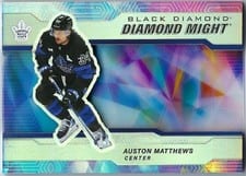 2022-23 Upper Deck Black Diamond Diamond Might Auston Matthews #DM-AM card