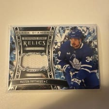 2022-23 Upper Deck Black Diamond Diamond Mine Relics Auston Matthews #DMR-AM card