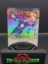 2022-23 Upper Deck Black Diamond Exquisite Collection Moments Auston Matthews #ECM-AM card