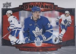 2022-23 Upper Deck Clear Dominance Auston Matthews #CD17 card