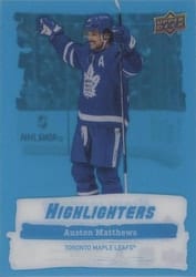 2022-23 Upper Deck Highlighters Auston Matthews #HL-11 card
