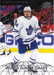 2022-23 Upper Deck World Junior Grads Auston Matthews #WG-8 card