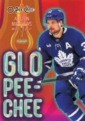 2024-25 O-Pee-Chee Glo Pee-Chee Auston Matthews #GLO-3 card