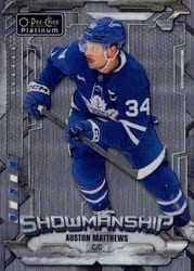 2024-25 O-Pee-Chee Platinum Showmanship Auston Matthews #S-21 card