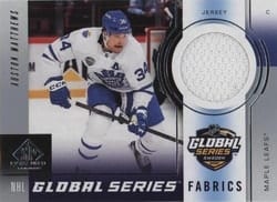 2024-25 SP Game Used 2023 Global Series Sweden Fabrics Auston Matthews #GSF-AM card