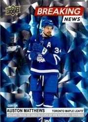 2024-25 Upper Deck Breaking News Auston Matthews #BN-27 card