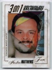 2025-26 Flair 3-on-1 Breakaway Auston Matthews #BW-16 card
