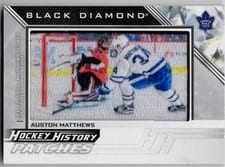 2025-26 Upper Deck Black Diamond Hockey History Patches Auston Matthews #HHP-AM card