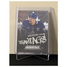 2025-26 Upper Deck Credentials Team Tags Auston Matthews #TT-25 card