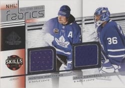 2022-23 SP Game Used 2022 NHL All-Star Game Jersey Duals Auston Matthews/Jack Campbell #AS2-16 card