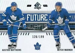 2019-20 SP Authentic Base Set Auston Matthews/Mitch Marner #143 card