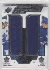 2021-22 SPx Double XL Duos Materials Auston Matthews/Mitch Marner #XL-AM card