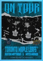 2024-25 Upper Deck On Tour Auston Matthews / Mitch Marner #OT-28 card