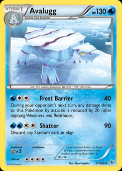 Flashfire Avalugg #31 card
