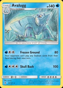Forbidden Light Avalugg #30 card