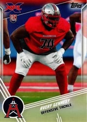 2020 Topps XFL Base Set Avery Gennesy #163 card