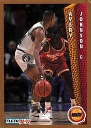 1992-93 Fleer Base Set Avery Johnson #81 card