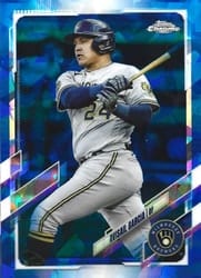 2021 Topps Chrome Sapphire Edition Base Set Avisail Garcia #307 card