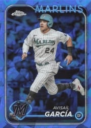 2024 Topps Chrome Sapphire Edition Base Set Avisaíl García #505 card