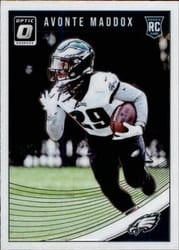 2018 Donruss Optic Base Set Avonte Maddox #147 card