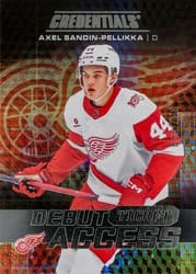 2025-26 Upper Deck Credentials Base Set Axel Sandin-Pellikka #146 card