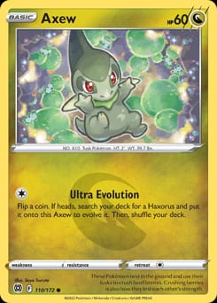 2022 Brilliant Stars Axew #110 card