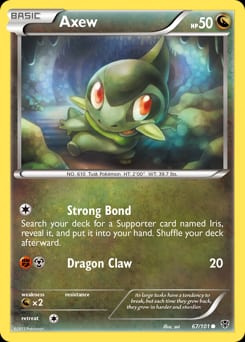 Plasma Blast Axew #67 card