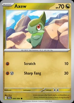 Shrouded Fable Axew #44 card