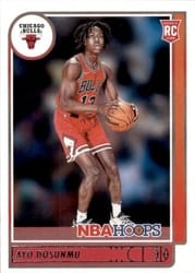 2021-22 Hoops Base Set Ayo Dosunmu #240 card