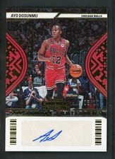 2022-23 Panini Contenders Sophomore Contenders Autographs Ayo Dosunmu #SC-ADM card