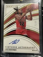 2022-23 Panini Immaculate Collection Virtuoso Autographs Ayo Dosunmu #VA-AYO card