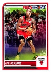 2023-24 Hoops Haunted Hoops Base Set Ayo Dosunmu #205 card