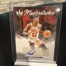 2023-24 Panini Court Kings Masterstrokes Autographs Ayo Dosunmu #MS-AYO card
