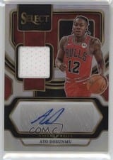 2023-24 Panini Select Autographed Memorabilia Ayo Dosunmu #AM-AYO card
