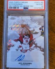 2025-26 Topps Chrome Sky Write Signatures Ayo Dosunmu #SWS-AD card