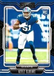 2021 Panini Playbook Base Set Azeez Ojulari #163 card