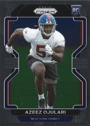 2021 Panini Prizm Base Set Azeez Ojulari #386 card