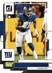 2022 Donruss Base Set Azeez Ojulari #165 card