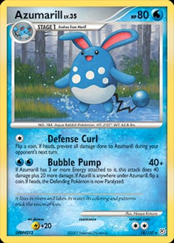 Diamond & Pearl Azumarill #18 card